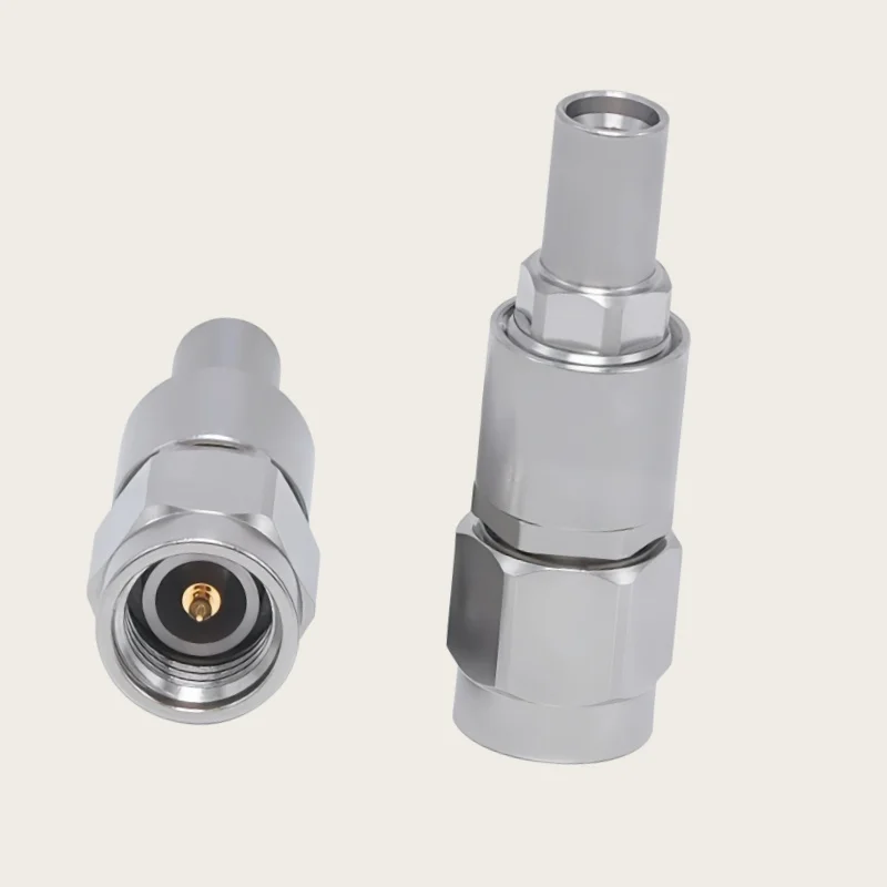 1pcs /LOT Stainless steel test adapter 3.5MM to SMP Male plug & Female jack millimeter wave test connector 26.5G