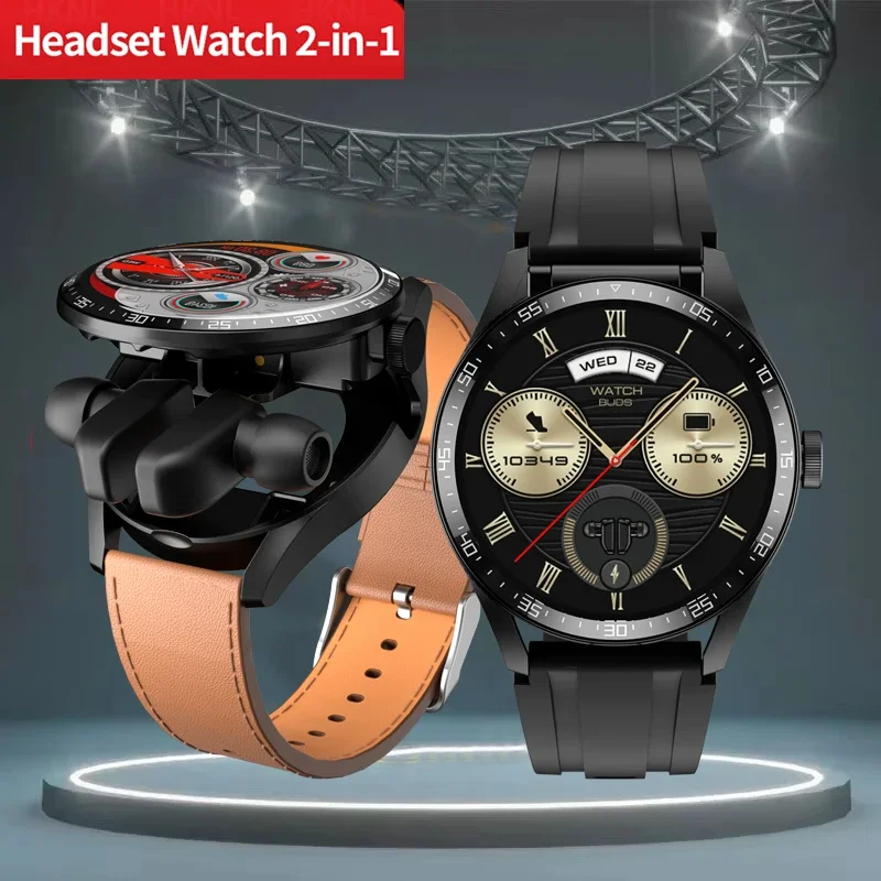 2024 Smart Watch TWS 2-in-1 Bluetooth Earphones HIFI Sound Quality Bluetooth Call For Men and Women Sports Smartwatches Healthy