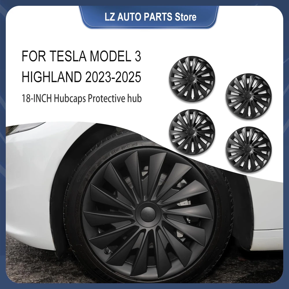 18-Zoll-Radabdeckung für Tesla Model 3 Highland 2023–2025, 4 Felgenschutz, Performance-Radkappe,