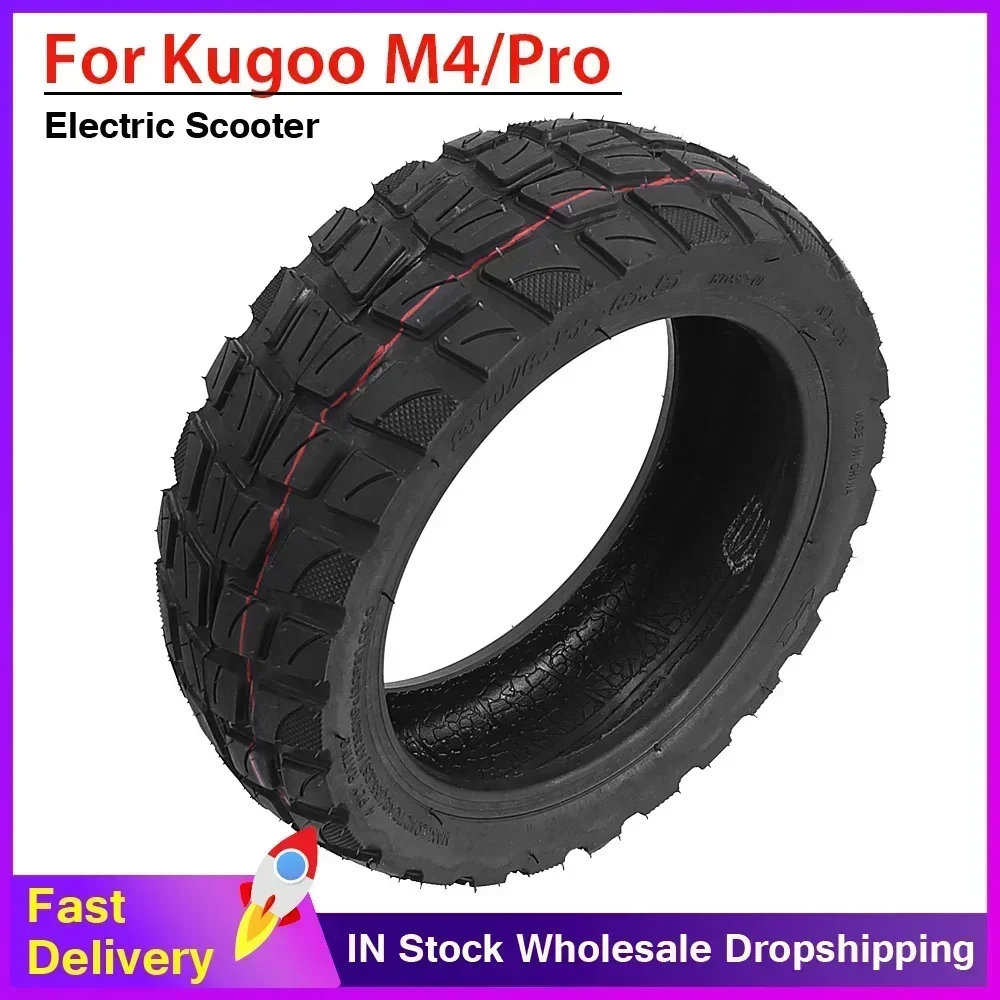 

10X3.0 80/65-6.5 Off-road Vacuum Tyre for KUGOO M4 M4 Pro Electric Scooter Accessories Tubeless Tires 10Inch Wear-resistant Tire