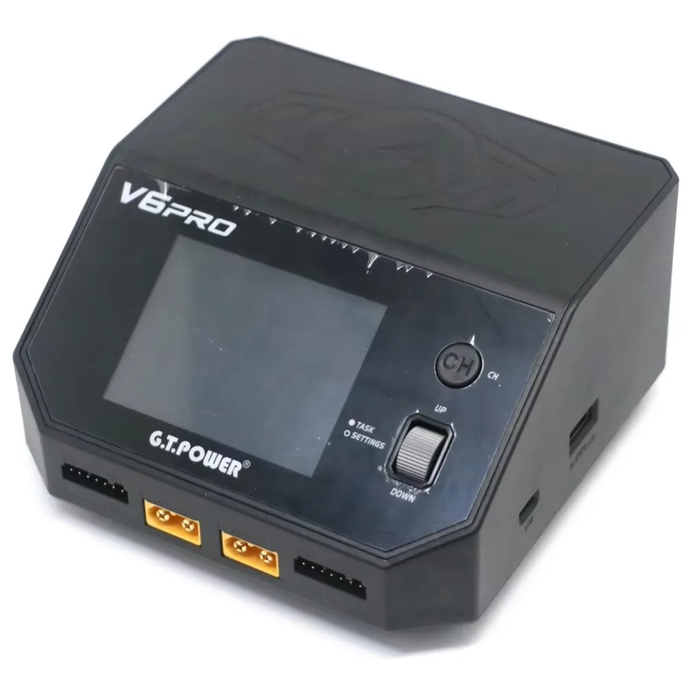 

GT.POWER V6 Pro AC/DC Dual-Channel Intelligent Balance Charger Discharger 700W 32A for Lipo/Life/Liion Battery Toy Parts