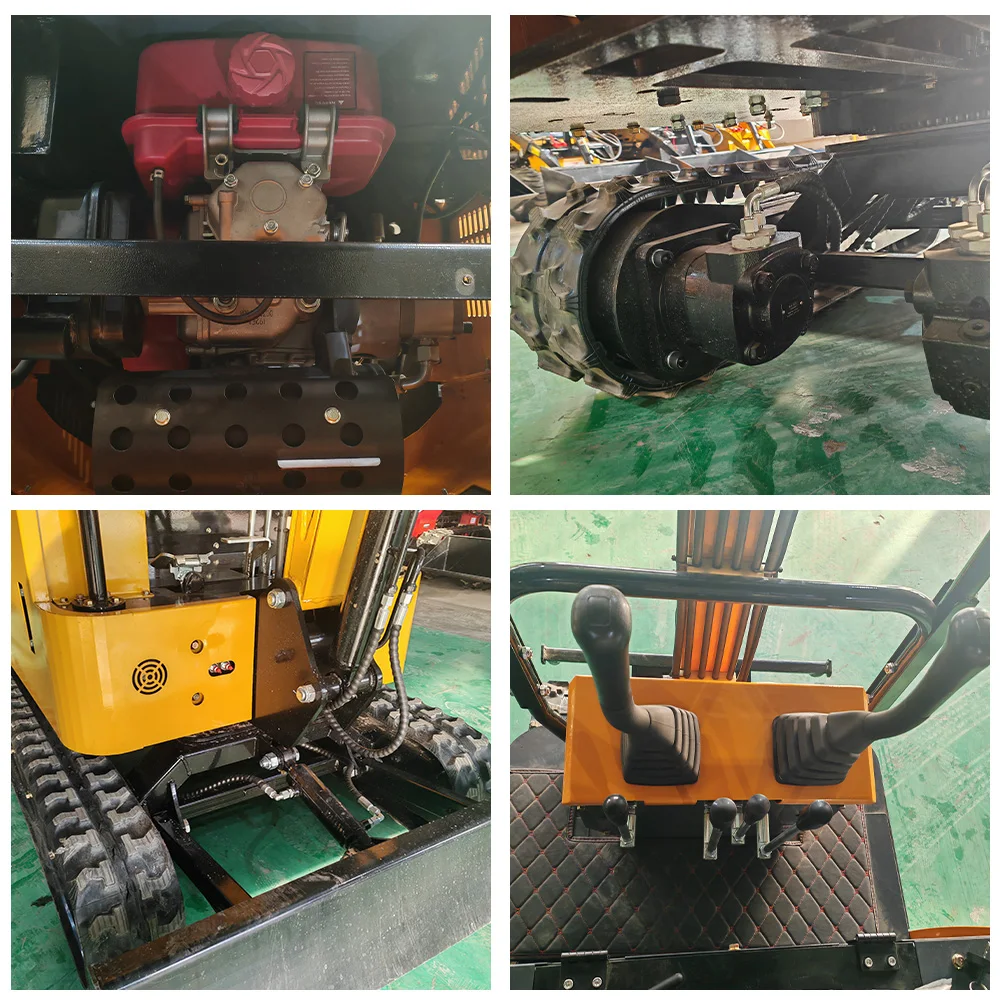 1,5 Tonnen Mikrobagger CE/Euro 5, hydraulischer Kleinbagger für Gartenpflanzen/Straßenreparaturen |   Langlebiger Raupentyp Kostenloser Versand