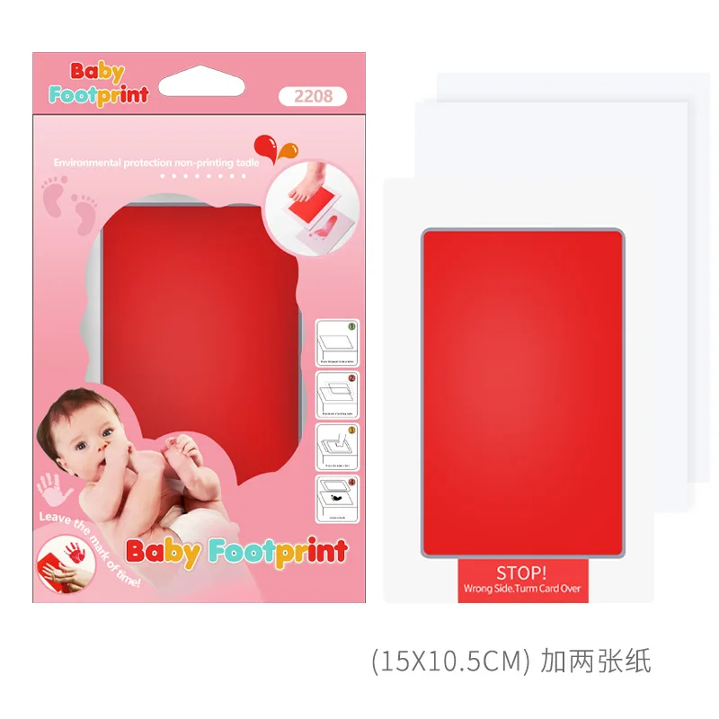 Baby Handprint Footprint Printing Platform neonato Centenary Souvenir Non sporco lavaggio a mano senza Graffiti sicuro e Non tossico