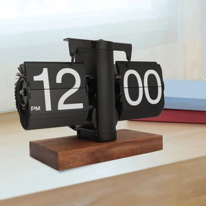 A Flipping Clock with Page Turning Automatically for Modern Home Decoration Full of Sense of Technology Retro Table Clock 12 best sales flip watch - №4