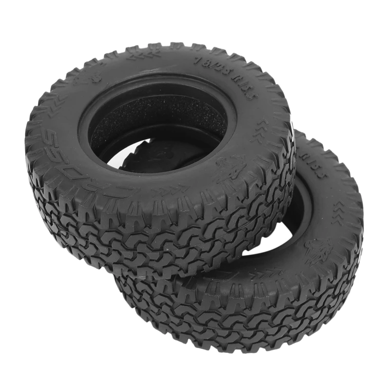 2PCS 1.55 Inch Rubber Tires For 1/14 Rm8 Baja RC Rock Crawler Remote Control Car Tyres