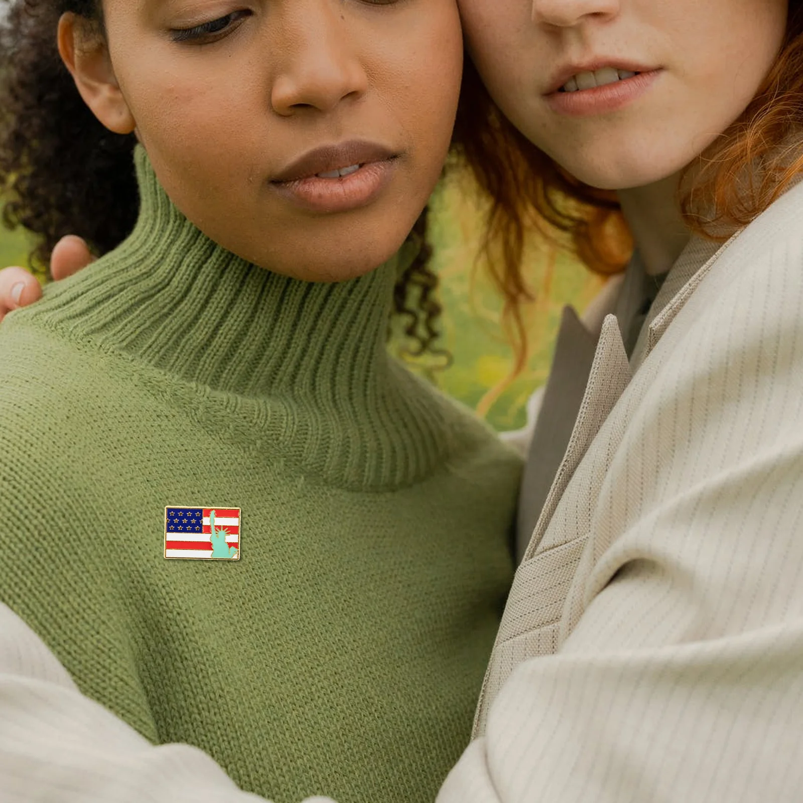 

6pcs Alloy Brooches American Flag Design Independence Day Lapel Pin Durable Fashion Breastpin For Daily Wear Party Prom