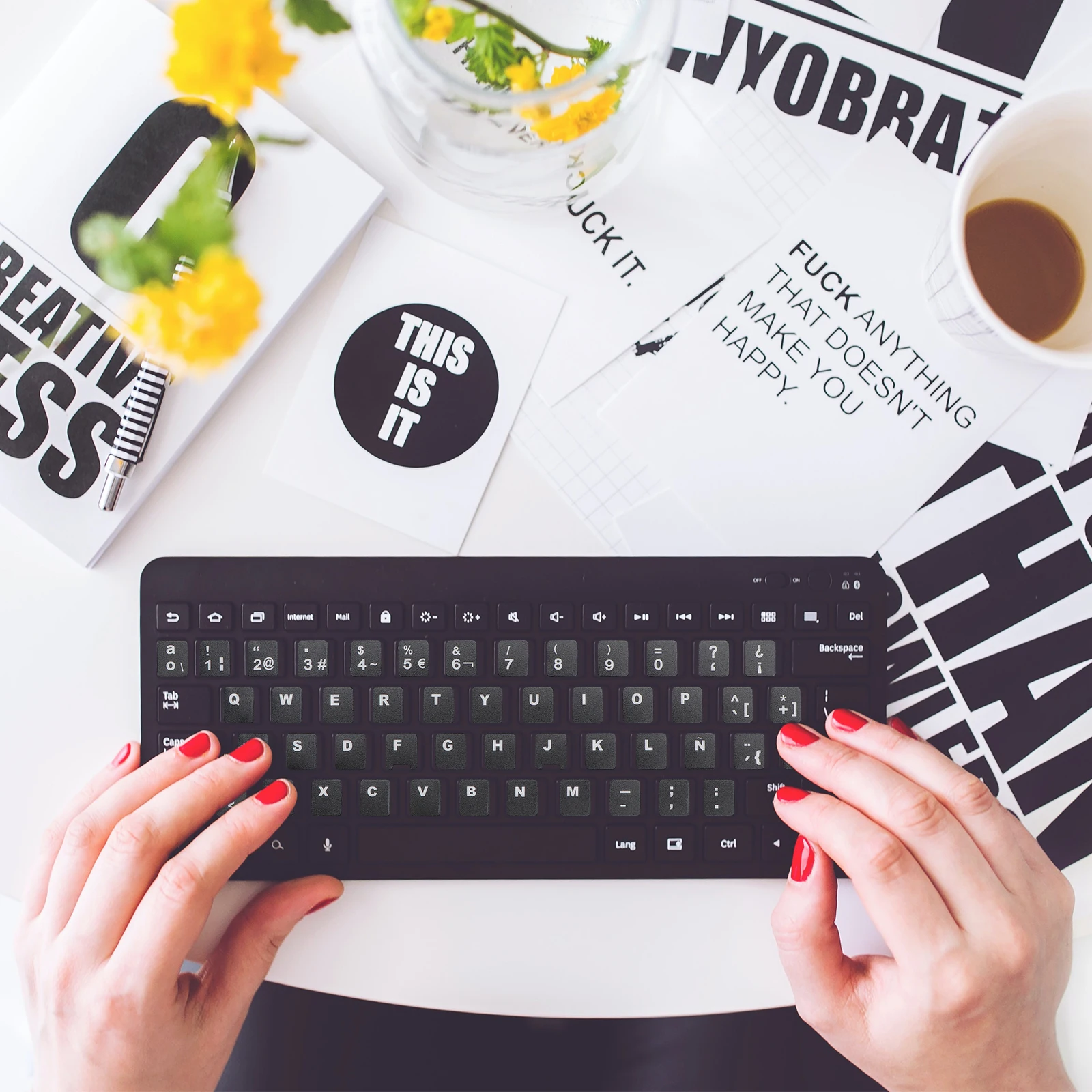 

10 Pcs Keyboard Stickers Convenient Wireless Laptop Replacement Skin Pvc The Notebook
