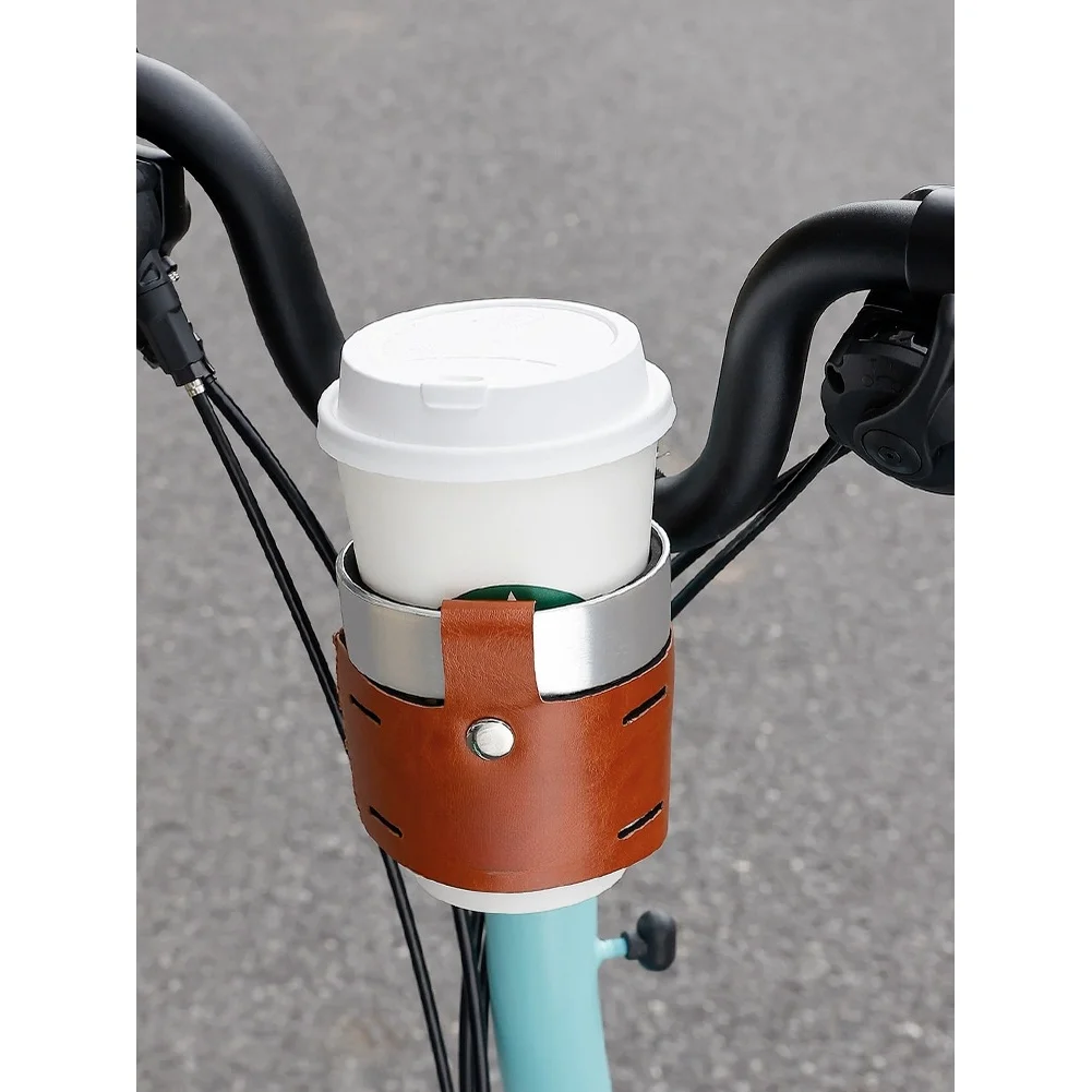 Bike Cup Holder For Coffee - Aluminum Alloy Construction Compatible With 70mm Cups & 22mm Handlebars Suitable For Bike