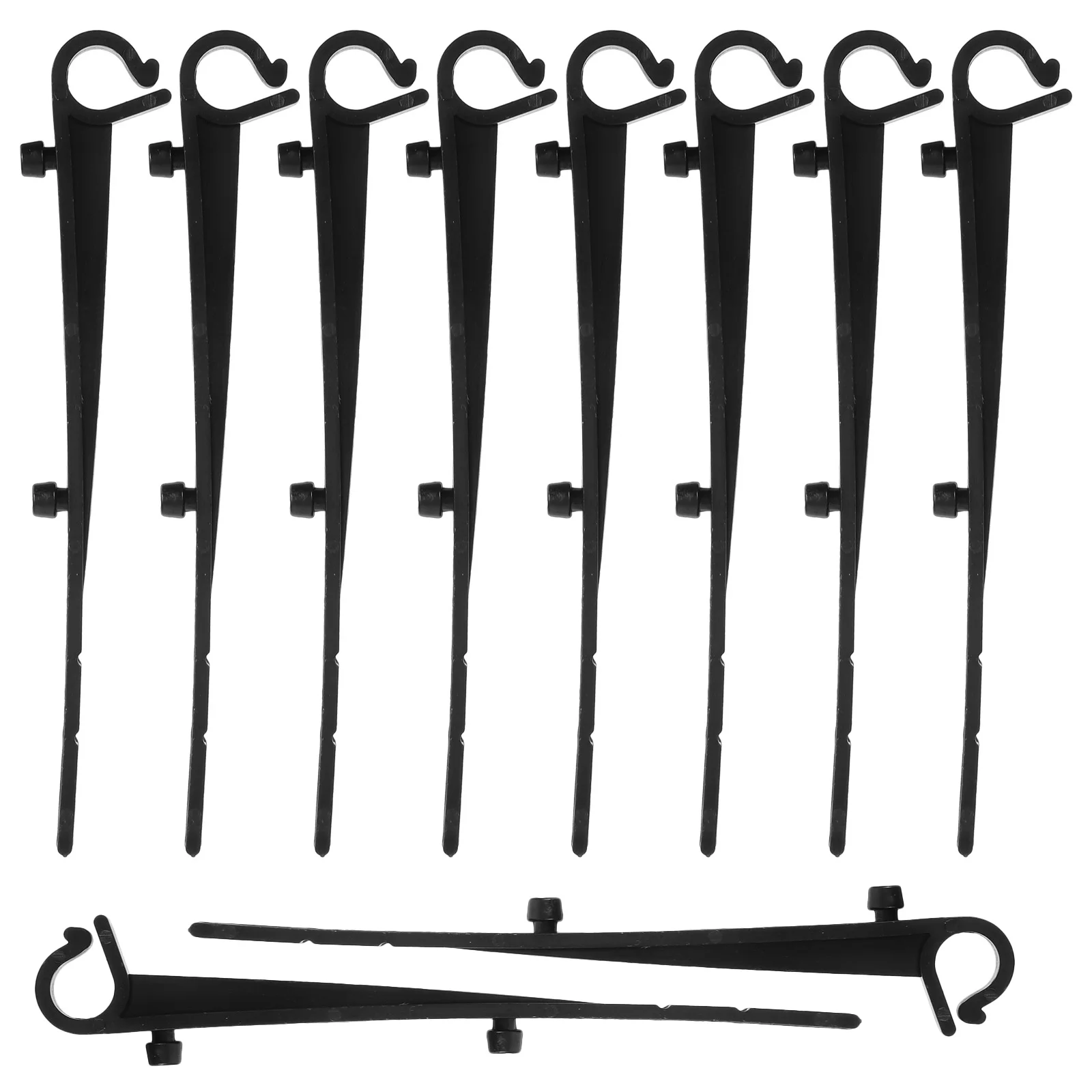 

50Pcs Plastic Gutter Guard Clips Black Fixed Hooks for Roof Gutter Mounting Fastening Accessories Fixed Hooks Guard Fixing Clips