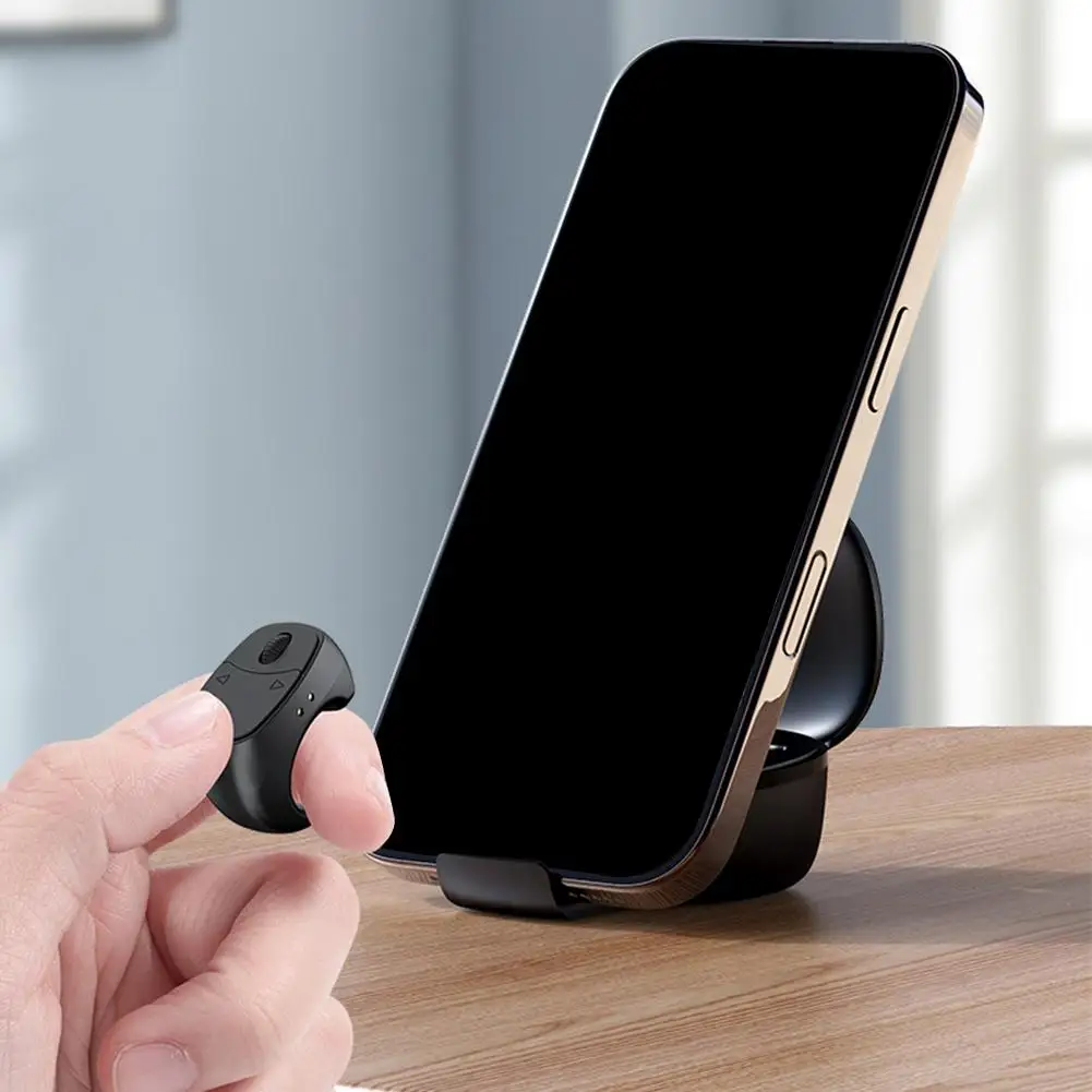 Telecomando per girapagina Bluetooth per smartphone Ruota di scorrimento a mani libere per la lettura di e-book che guarda video Breve dramma F0H8