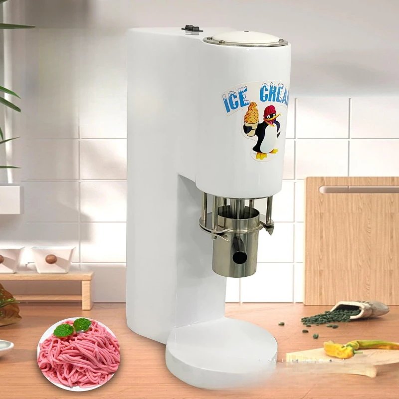 220V/110V Factory Direct Sales Ice Cream Noodle Machine Snack Commercial Stall Ice Cream Shaping Machine
