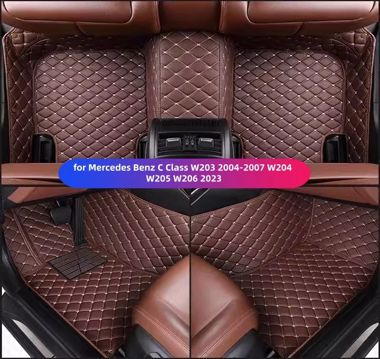 

Customized Full Coverage Car Floor Mat For Mercedes Benz C Class W203 2004-2007 W204 W205 W206 2023 Car Interior Accessories