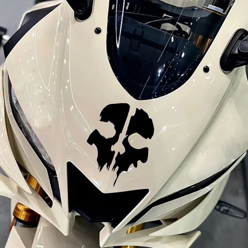 Colorful Skull Motorcycle Stickers Motocross Helmet Fuel Tank LOGO Horror Skeleton Decals for KTM Honda Kawasaki Yamaha Vespa