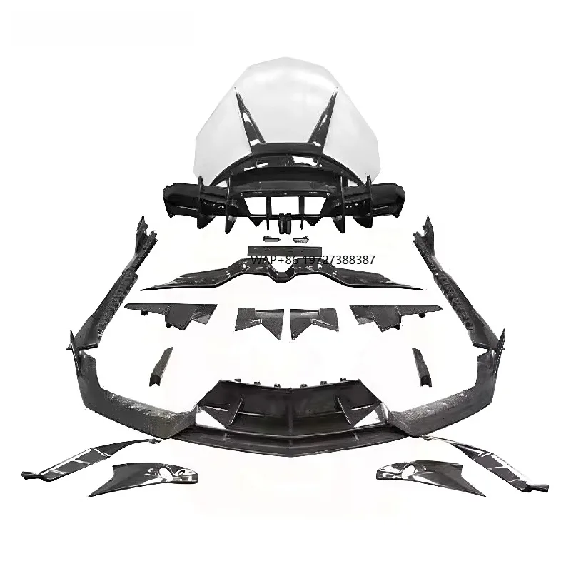 Luxury Exterior MSY Style Dry Carbon Fiber Body Kit for Front Bumper Side Skirts Rear Diffuser Assembly