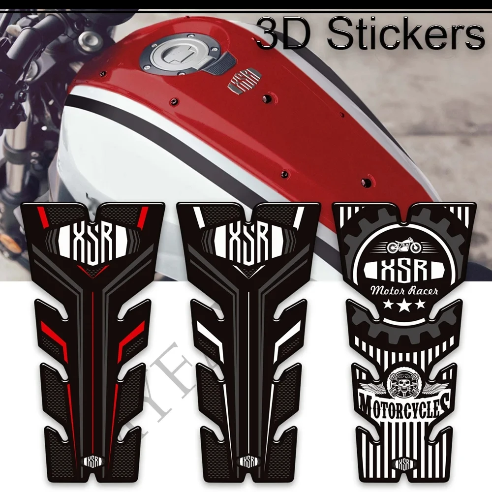 2021 2022 2023 Motorcycle Tank Pad Side Grips Scratch Protector Gas Fuel Oil Kit Knee For Yamaha XSR125 XSR 125