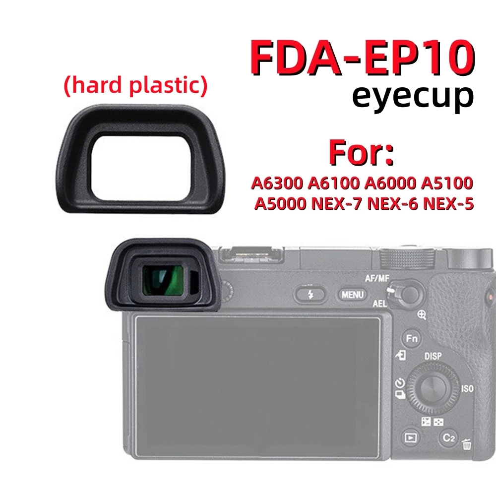 Hard Plastic FDA-EP10 Eyecup Viewfinder Replacement for Sony A6300 A6100 A6000 A5100 A5000 NEX-7 NEX-6 NEX-5 Camera Accessories