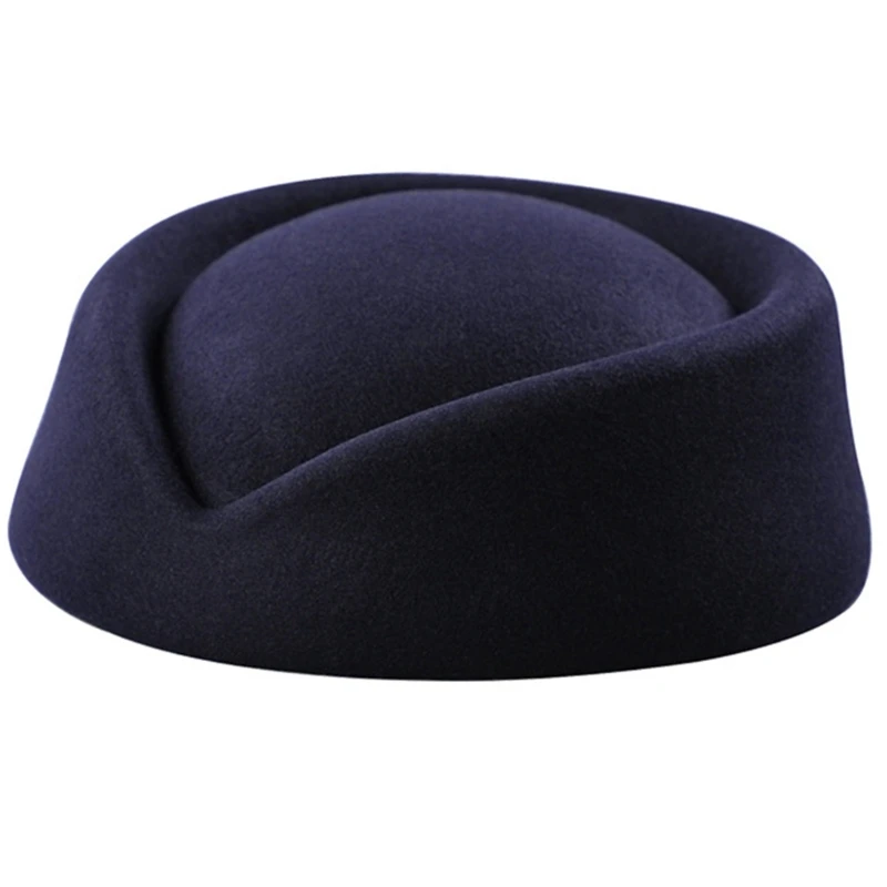 Solid Color Female Flight Attendant Hat Sweet Business  display picture 1