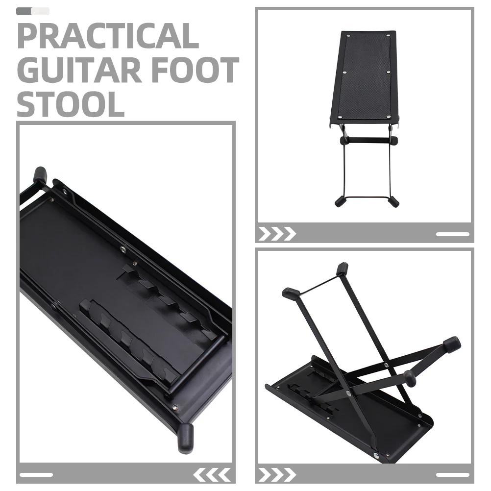 Guitar Step Stool Foot Stools for Adults Rest Heavy Duty Footstool Foldable Chair for Classical Acoustic Guitarists