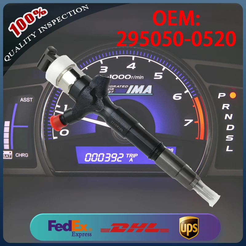 

295050-0520 Common Rail Diesel Fuel Injector 2.5D 3.0D 1KD-FTV 2KD-FTV Engine Replacement Part