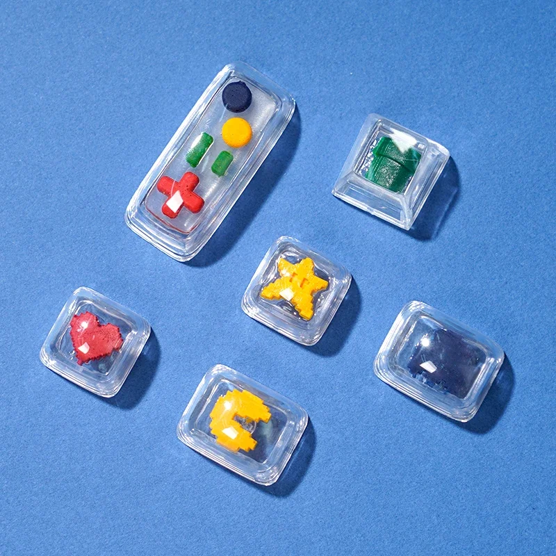 

Three-dimensional personalized keycaps, pixel love OEM original factory highly versatile