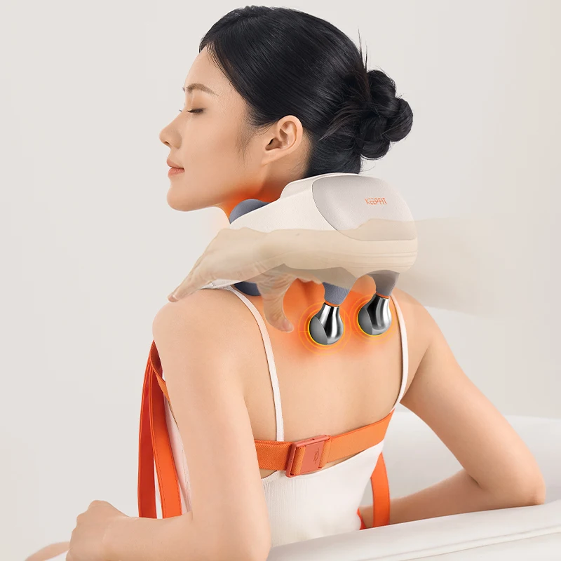 جهاز تدليك الرقبة الكهربائي للأنسجة العميقة 6D مدلك للرقبة والظهر يشبه اليدين مع حرارة لاسترخاء العضلات #1