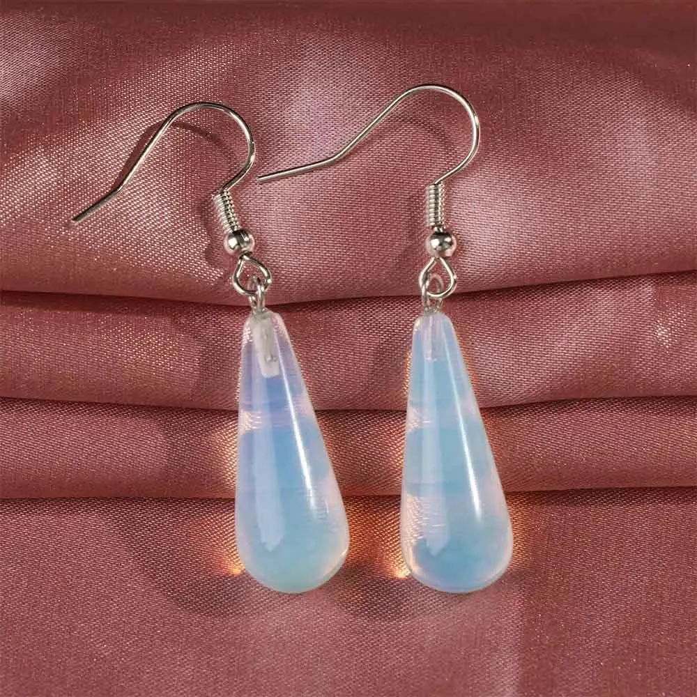 Charming Opal Natural Women Girl Gift Hook Earrings Fashion Jewelry