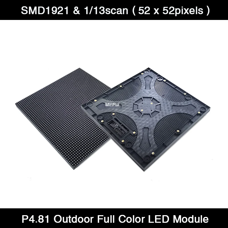 

40Pcs/Lot P4.81 LED Display Outdoor Full Color RGB Module SMD1921 250*250mm Advertising Board For Rental