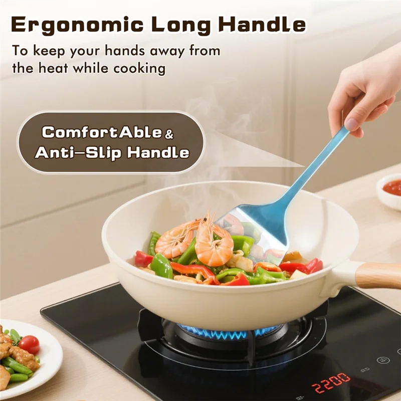 

ABVA-Stainless Steel Cooking Utensils Stainless Steel Utensils Set Metal Kitchen Utensils Set