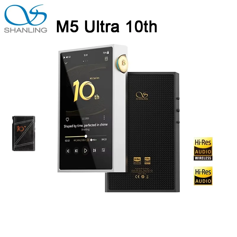 

SHANLING M5 Ultra 10th MP3 Player Portable Music Player HIFI Hi-Res Audio MP3 Player Bluetooth Walkmen AK4191EQ AK4499EX Chips