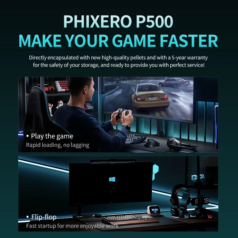PHIXERO SATA III SSD HDD 2.5인치 내장형 솔리드 스테이트 드라이브 3D NAND 128GB 256GB 512GB 1TB 2TB 4TB PC 노트북 데스크탑 업그레이드용