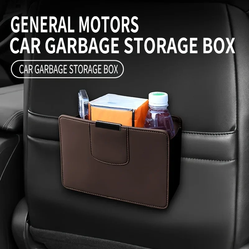 Car seat back storage box, hanging high-end multifunctional car storage bag, storage box, tissue box, trash can, car interior