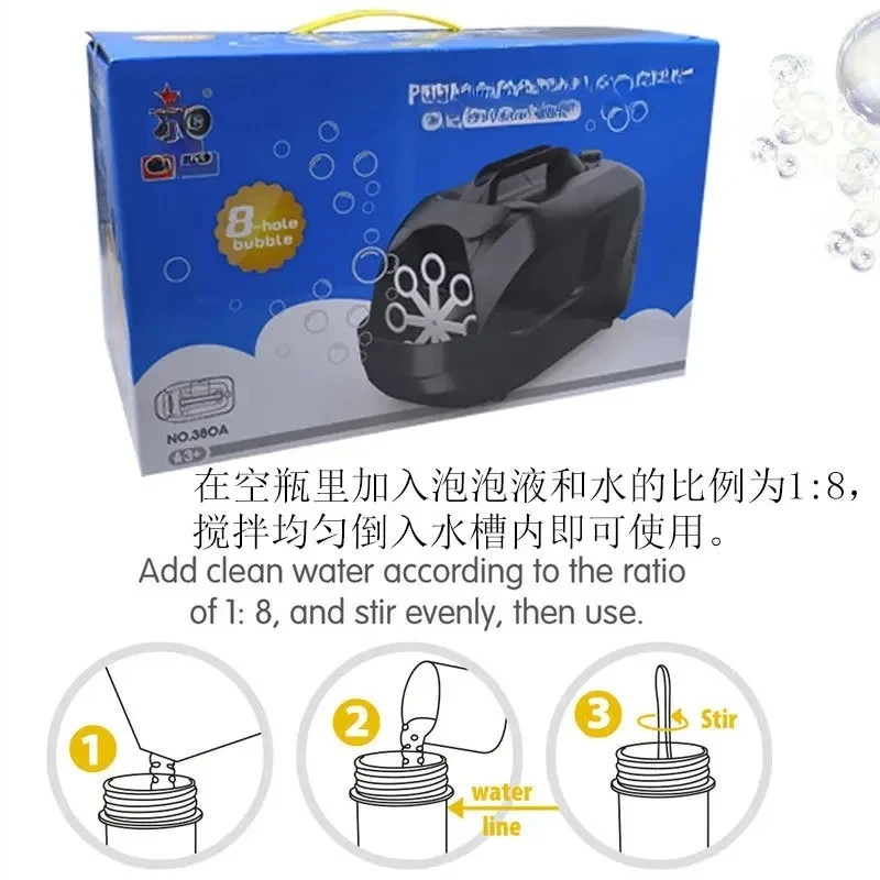 Mini Portable  Machine Wedding Stage Machine One-click Automatic Bubble Bubble Outlet with USB Plug-in Bubble Liquid Toy