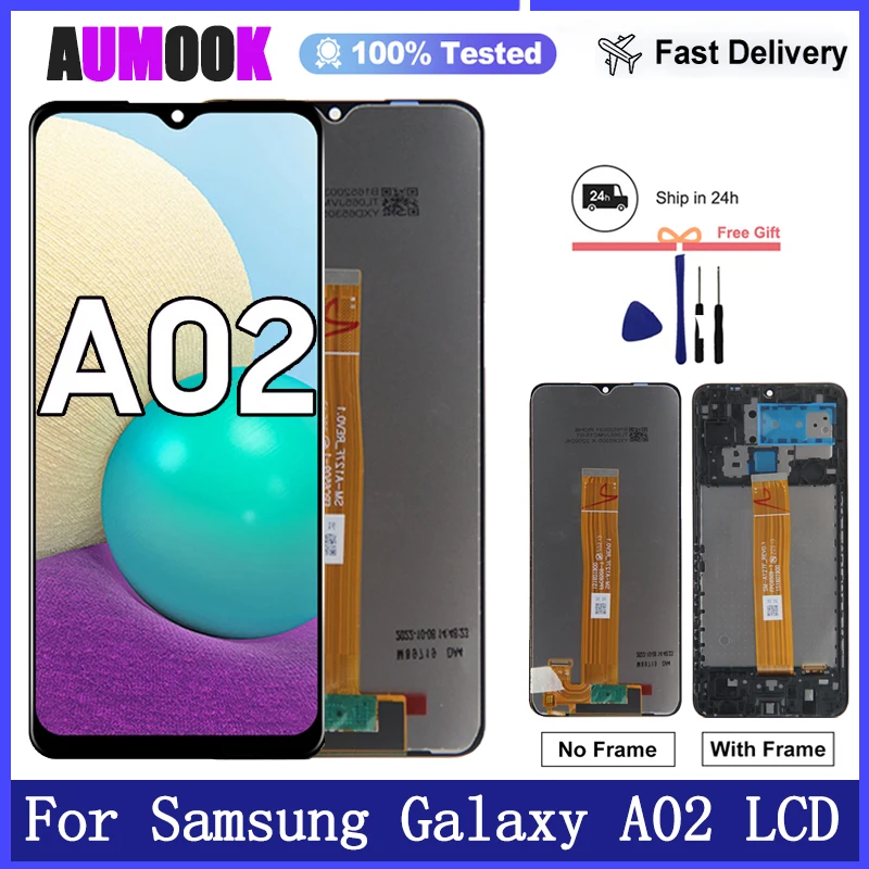 Nueva pantalla de 6,5 pulgadas para Samsung Galaxy A02 A022F, pantalla LCD, digitalizador de pantalla táctil para Samsung A02 A022M, reemplazo de pantalla