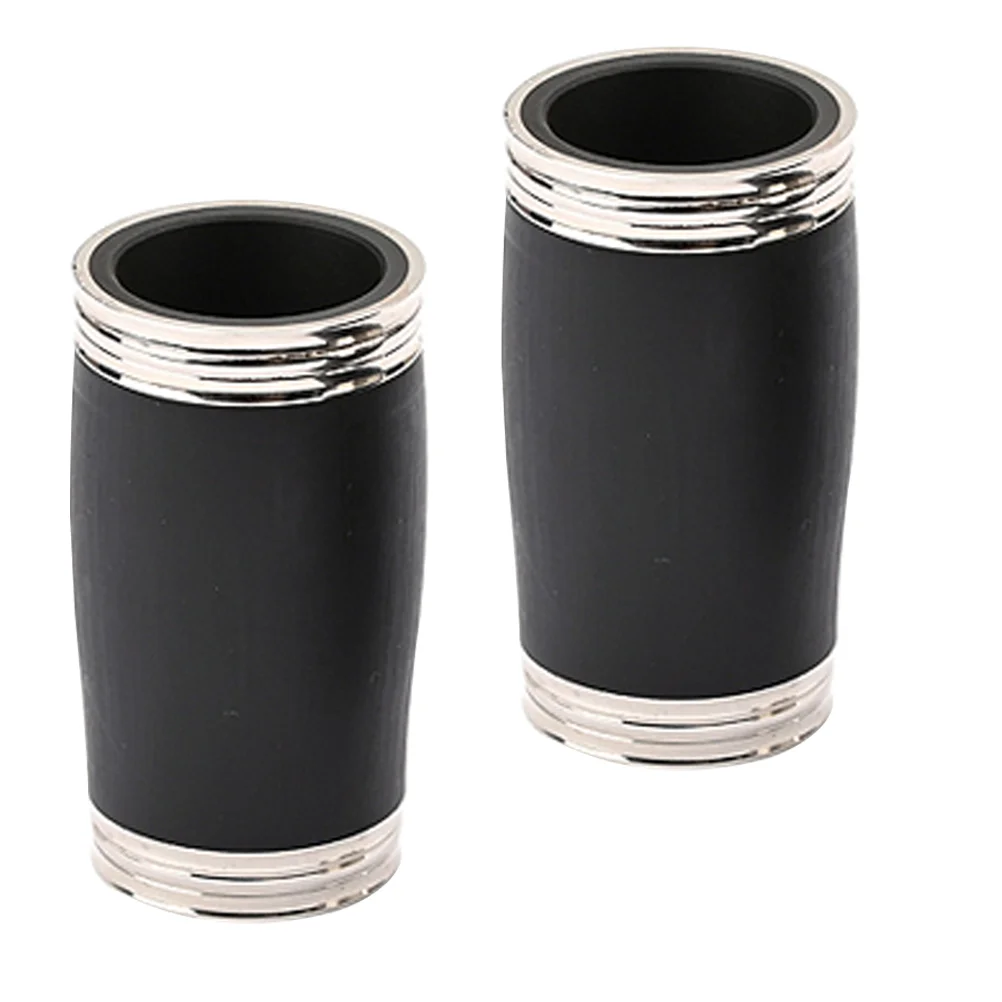 

2 Pcs Clarinet B Flat Pitch Pipes Metal Treble Sound Tuning Wind Instrument Parts Black Supply