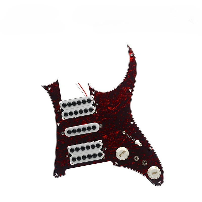 ib-7v-guitar-prewired-pickguard-3-ply-10-holes-hsh-big-umbrella-adjusting-screw-prewired-anti-scratch-plate