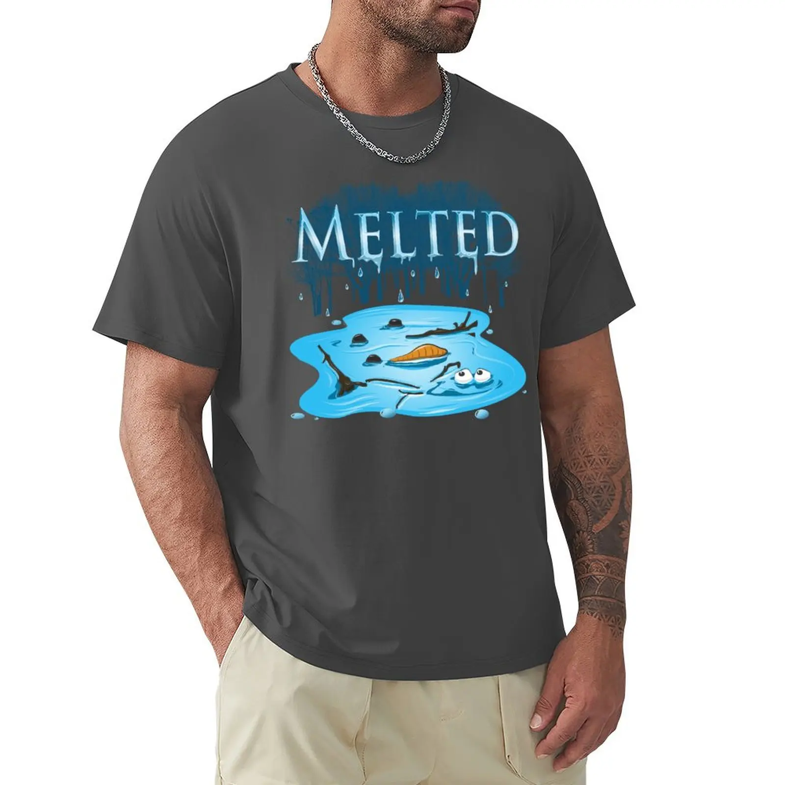 Melted T-Shirt summer tops plus size tops mens champion t shirts