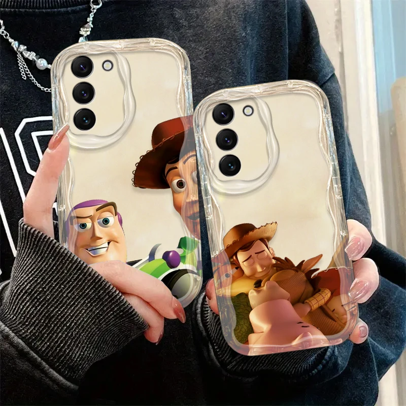 Disney Toy Story Cover For S21 S23 S24 Ultra Plus FE A55 A35 A25 A05S A54 A53 A52 A33 A32 Wave Oil Phone Case