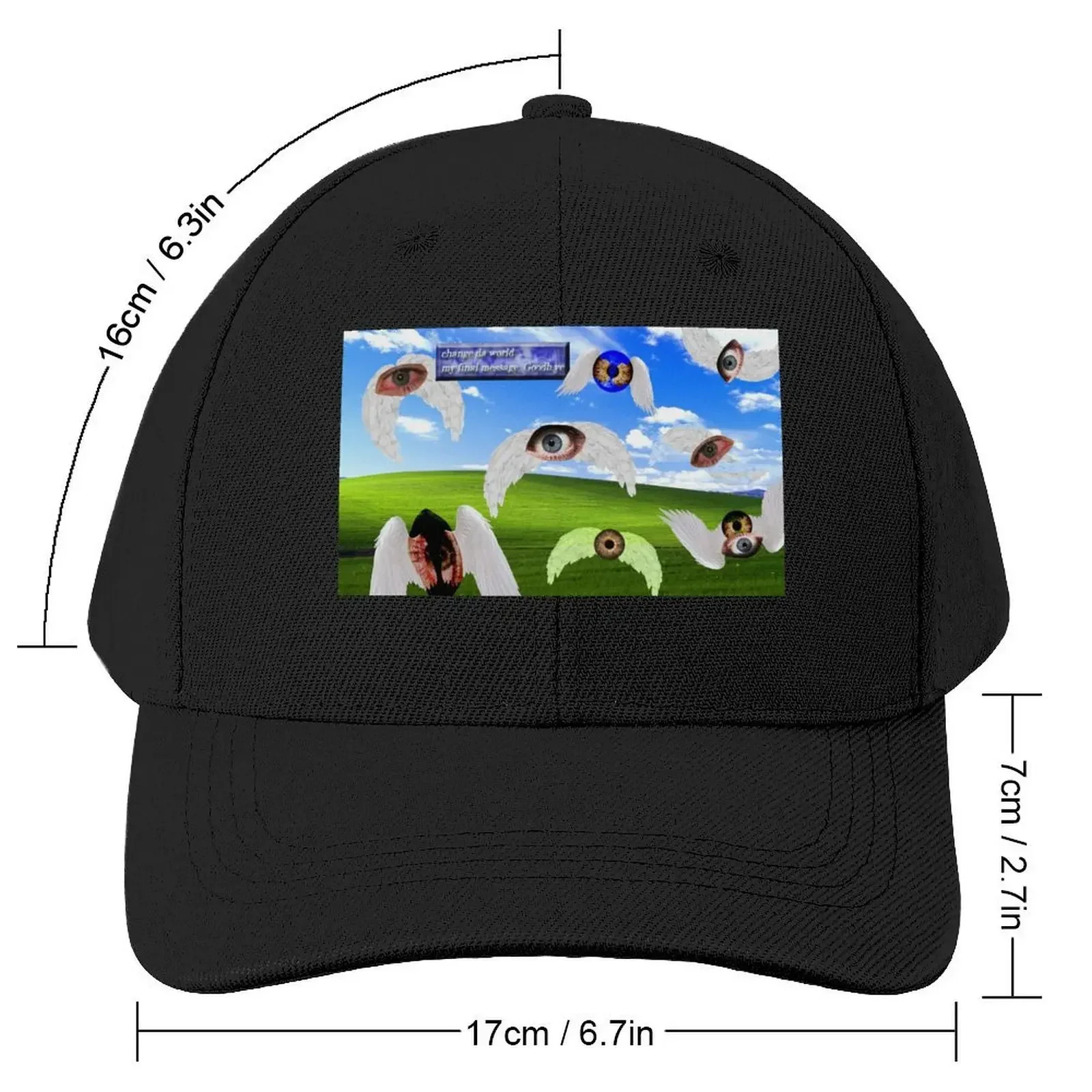 Dreamcore/Weirdcore eyes with wings Baseball Cap Dropshipping Golf Hat New In The Hat Beach Women's Men's