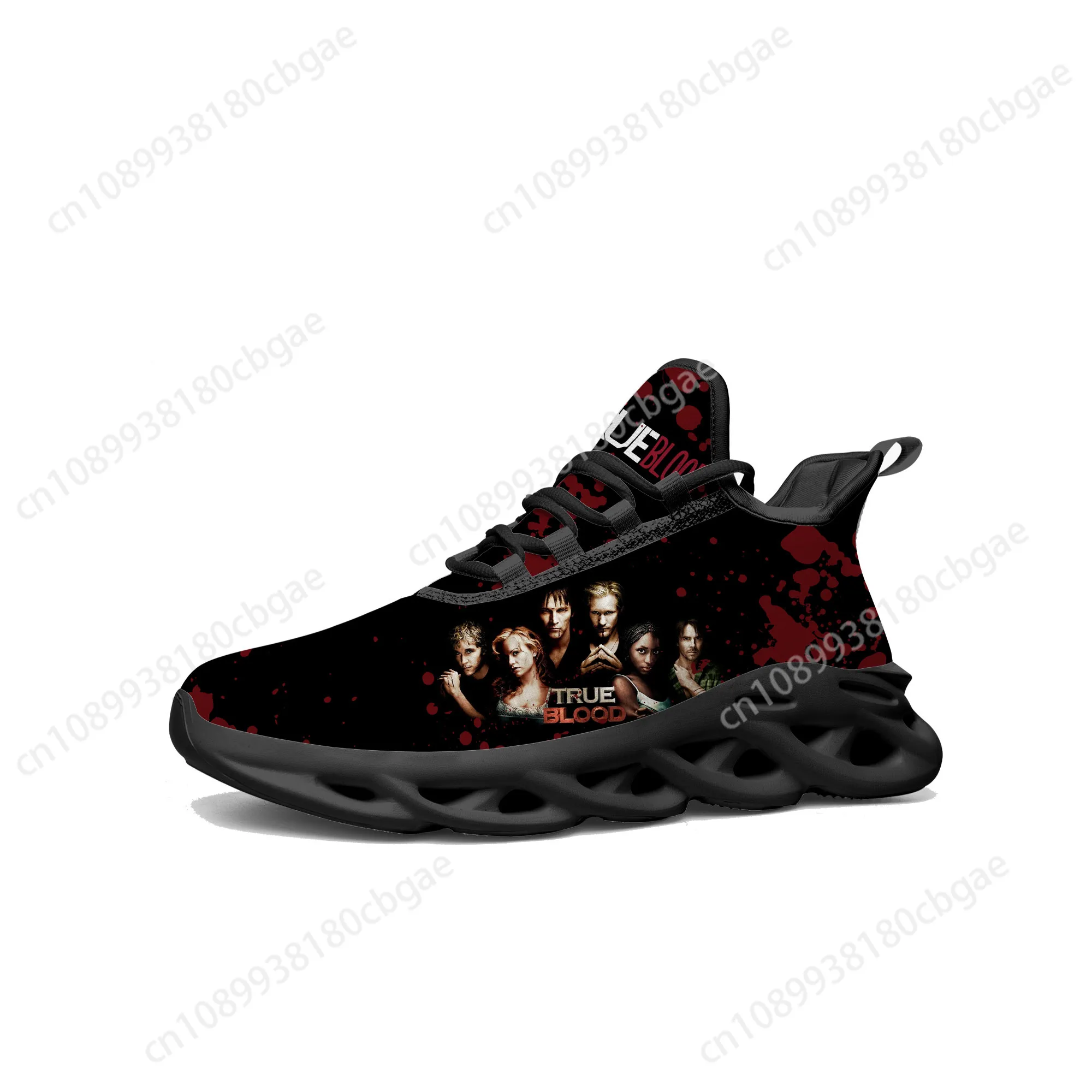 

True Blood Flats Sneakers Mens Womens Sports Running Shoes Anna Paquin Stephen Moyer Sneaker Lace Up Mesh Footwear custom Shoe