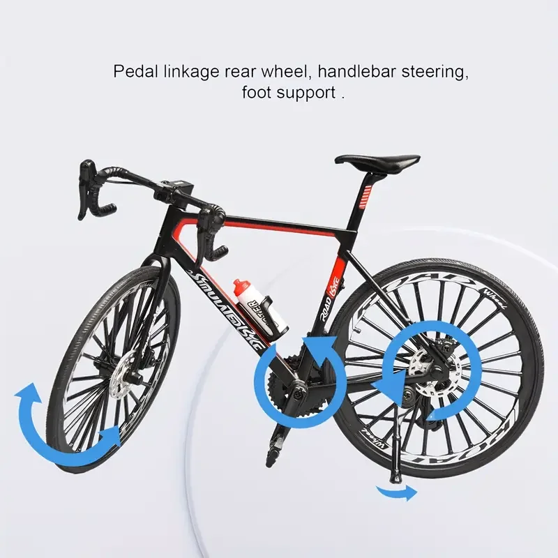 Nowy 1:8 Mini aluminiowy model roweru odlewane metalowe zabawki rowery górskie palec Model roweru kolekcja symulacyjna prezenty zabawki chłopcy