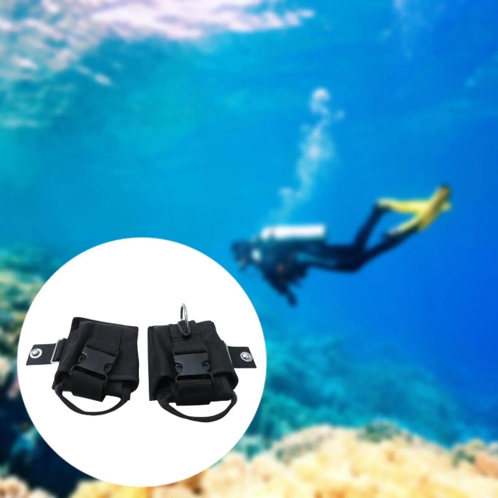 Diving Weight Pockets Carriers Storage Water Sports Universal Lightweight Nylon Practical Scuba Diving Weight Pockets Holders