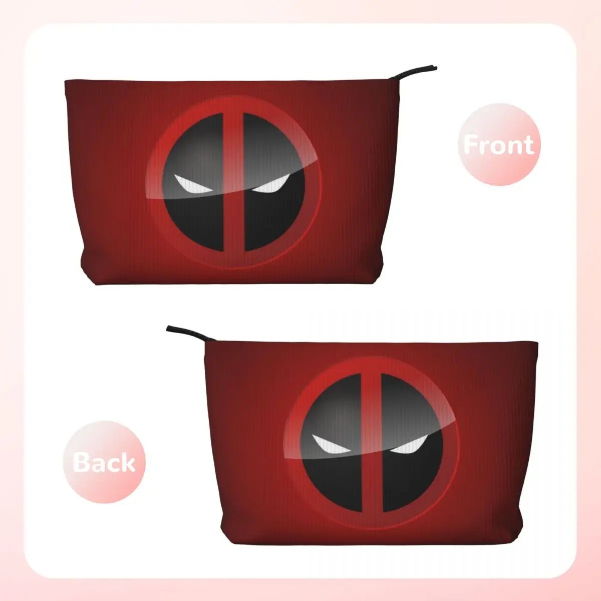 Custom Deadpool Superhero Travel Cosmetic Bag Women Cartoon Cosplay Toiletry Makeup Organizer Ladies Beauty Storage Dopp Kit