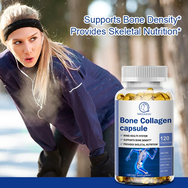 BBEEAAUU Bone Collagen Capsule Bone and Joint Health Osteoporosis Collagen Peptide Joint Collagen Supplement