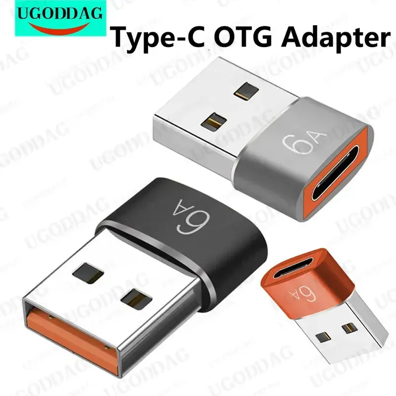 USB To Type-C Adapter USB Male to Type C Female Cable Adapter Converter for Samsung Huawei USB C Connector for iPhone 13 Macbook