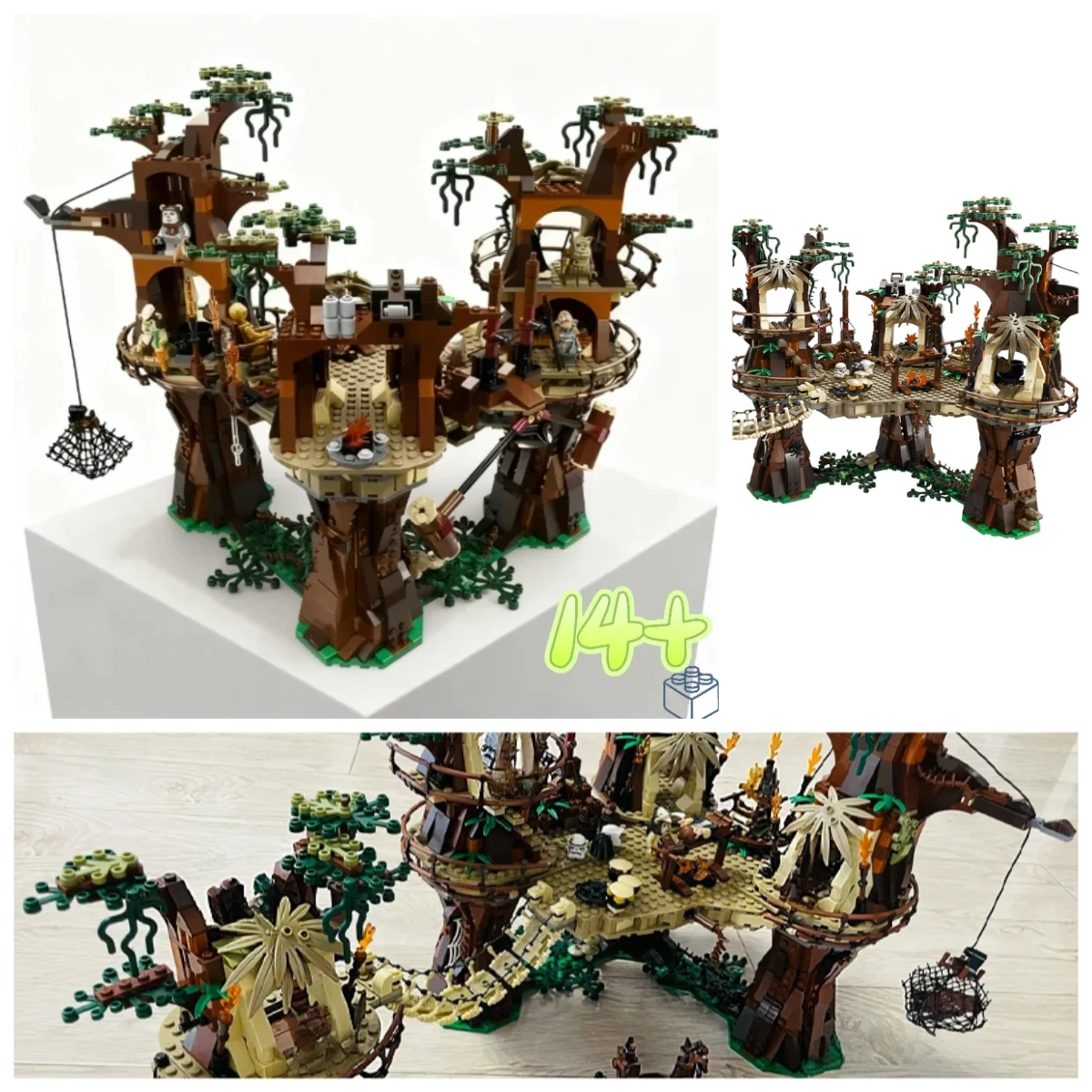 NEW 1990Pcs 81049 Ewoks Building Villages 10236 Blocks Set Model Kids Toy Bricks Kit 180016 for Children Friends Birthday Gifts