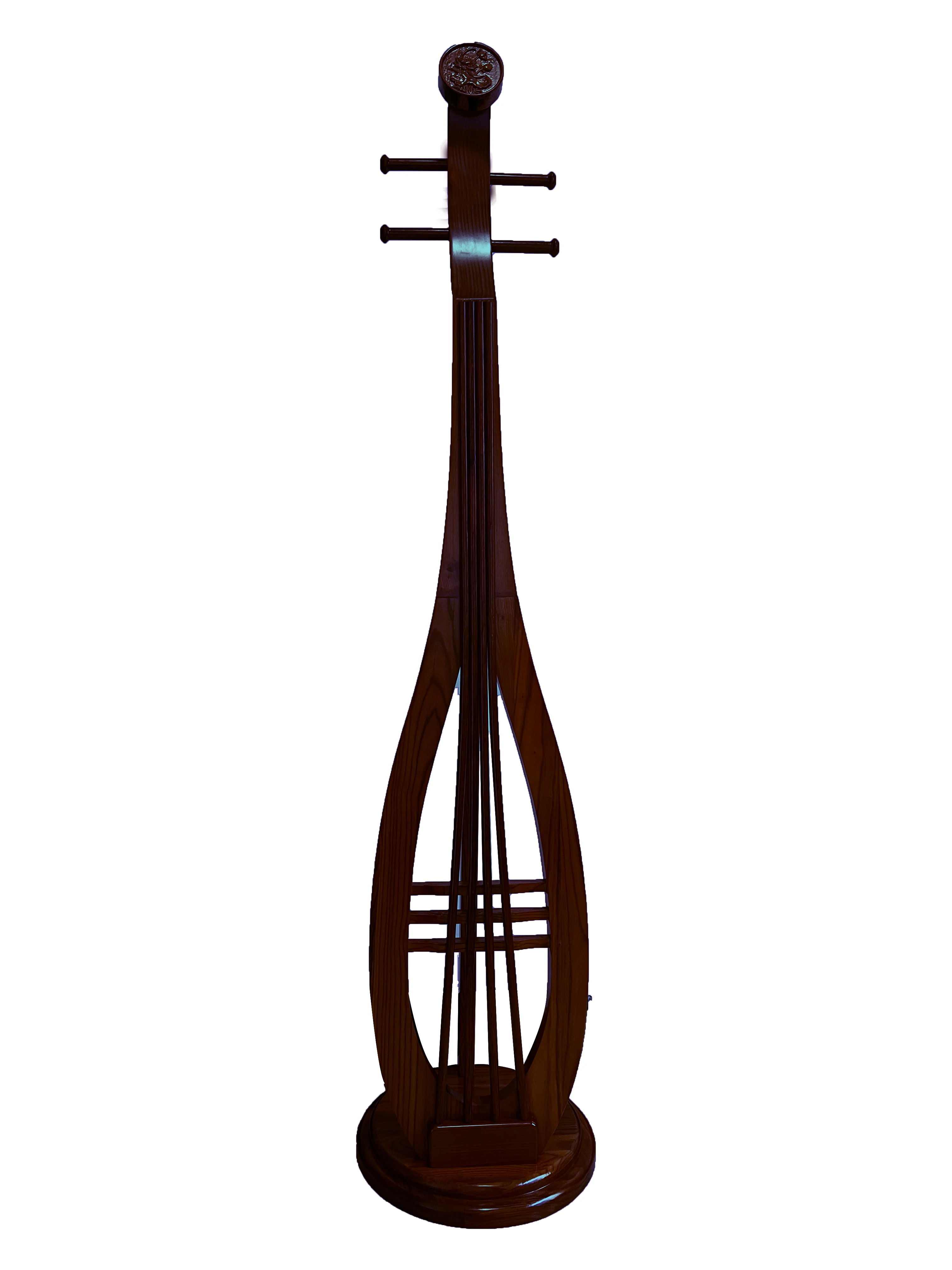 

Chinese-style solid wood, home piano-shaped floor-to-ceiling coat rack, bedroom creativity, new Chinese-style living furniture