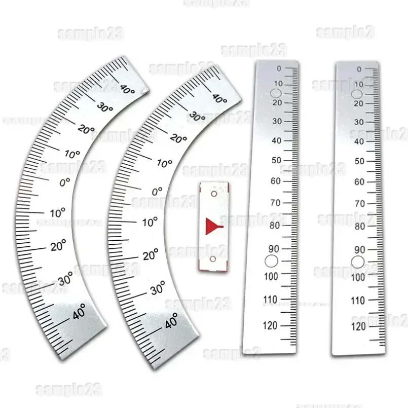 1PC CNC Bridgeport Milling Machine Accessories Spindle Upper and Lower Ruler Inner Hole Angle Ruler Turret Milling Machine