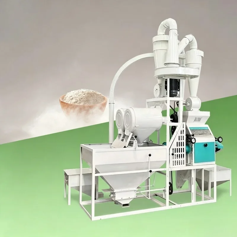 Customized Fully Automatic Compact Wheat Corn Maize Grain Flour Milling Machine Large Capacity Cereal Processing
