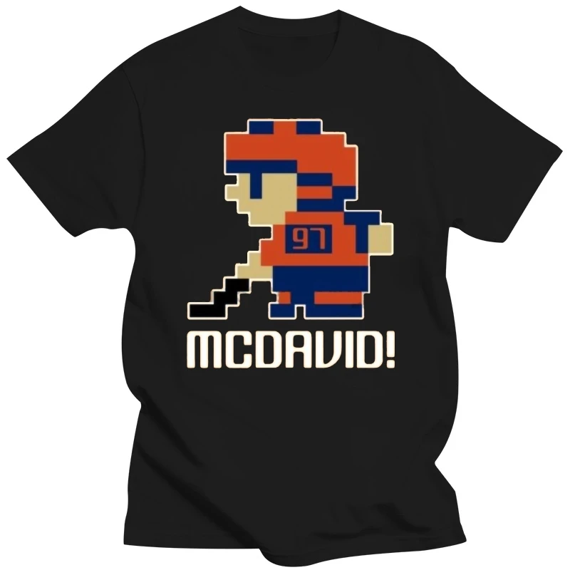 Connor Mcdavid # 97 Tecmo Edmonton Hockey Athlete Fan T Shirt