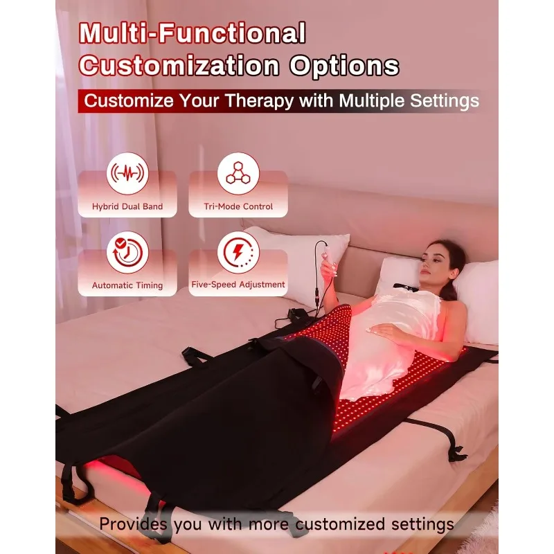 Hot selling：New 2570 LED Red Light Treatment Sleeping Bag for Hands and Full Body Pain Relief Dual Wavelength 660nm & 850nm